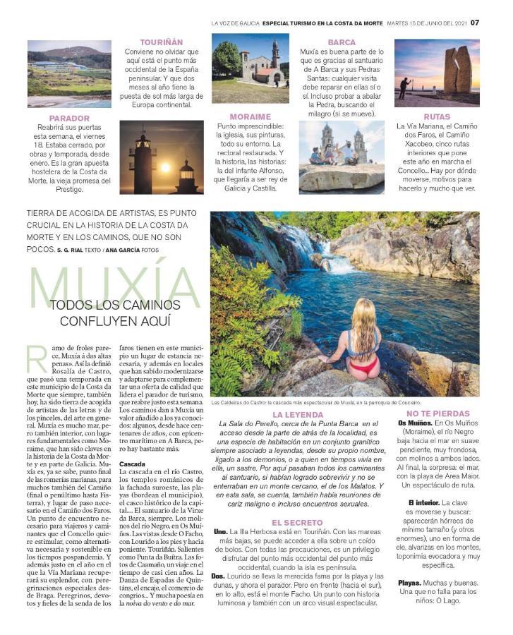 Apartamentos Costa Da Morte Muxia Exteriér fotografie Page of the magazine